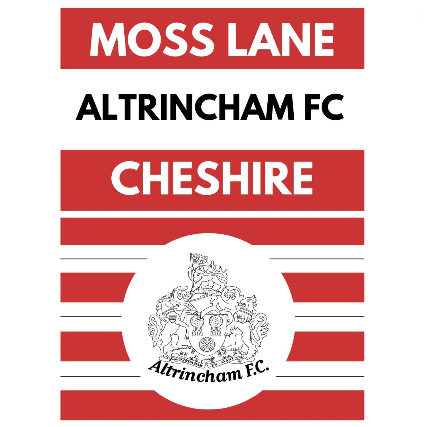 Altrincham FC Car Flag - Image 4