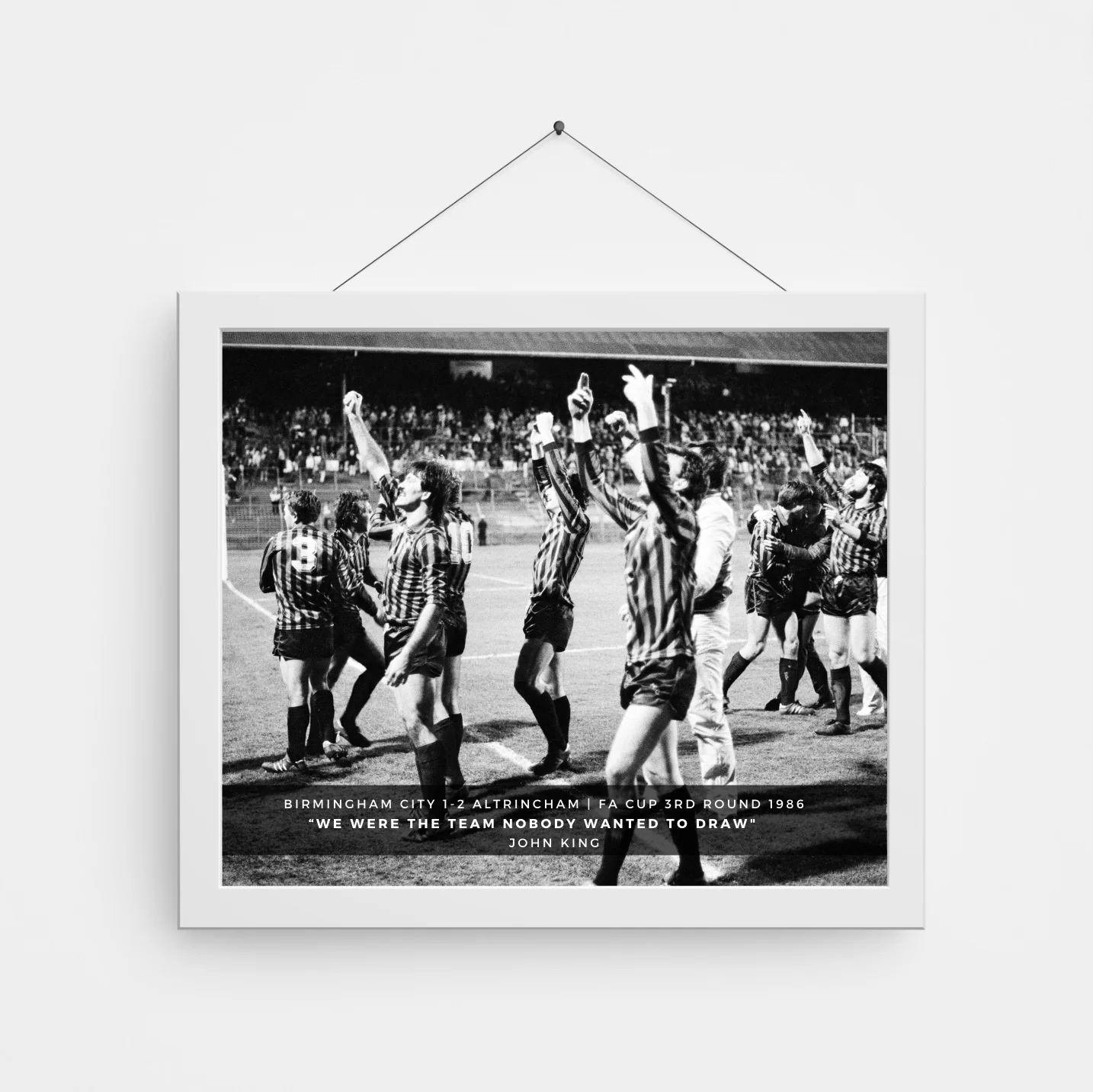 John King FA Cup Giantkillers - A4 Framed Print